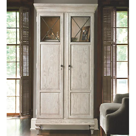 2 Door Armoire with Adjustable Shelves